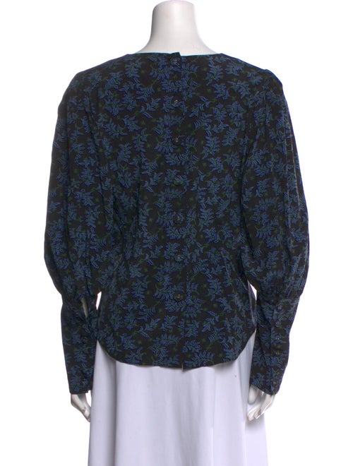 Veronica Beard Silk Floral Print Blouse