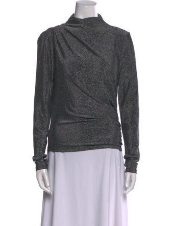 Veronica Beard Cowl Neck Long Sleeve Sweatshirt