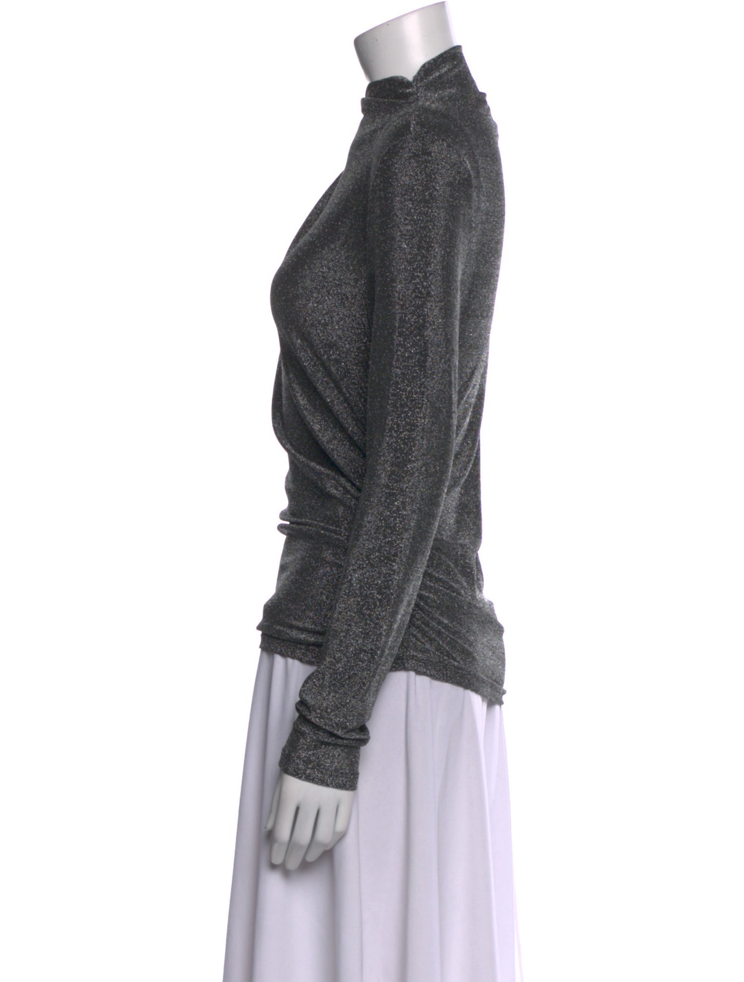 Veronica Beard Cowl Neck Long Sleeve Sweatshirt