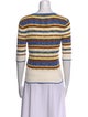 Veronica Beard Striped Scoop Neck Top