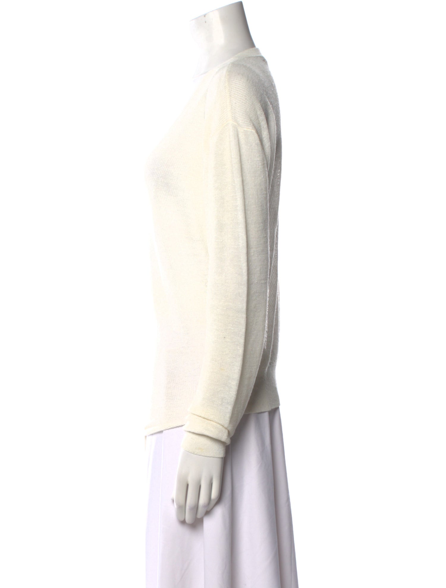 Veronica Beard Linen V-Neck Sweater