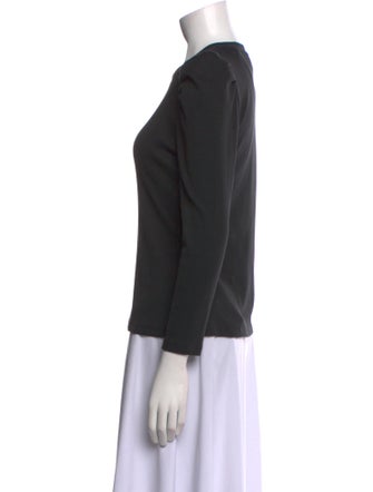 Veronica Beard Crew Neck Long Sleeve Top