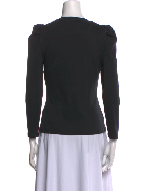 Veronica Beard Crew Neck Long Sleeve Top