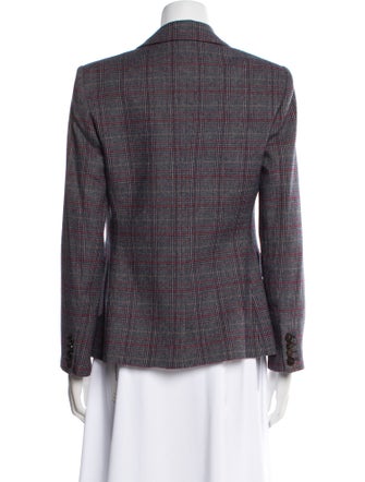 Veronica Beard Plaid Print Blazer