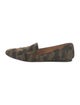 Veronica Beard Ponyhair Camouflage Print Loafers