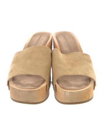 Veronica Beard Suede Studded Accents Slides