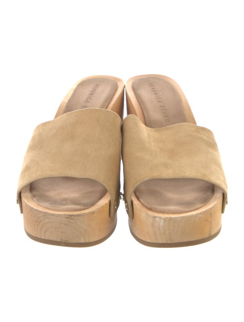 Veronica Beard Suede Studded Accents Slides