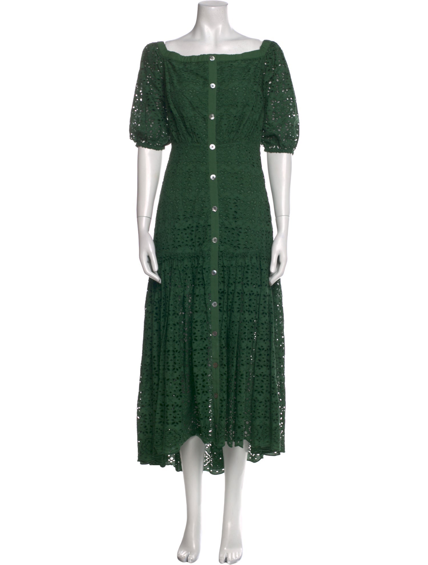 Veronica Beard Square Neckline Long Dress