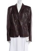 Veronica Beard Lamb Leather Blazer