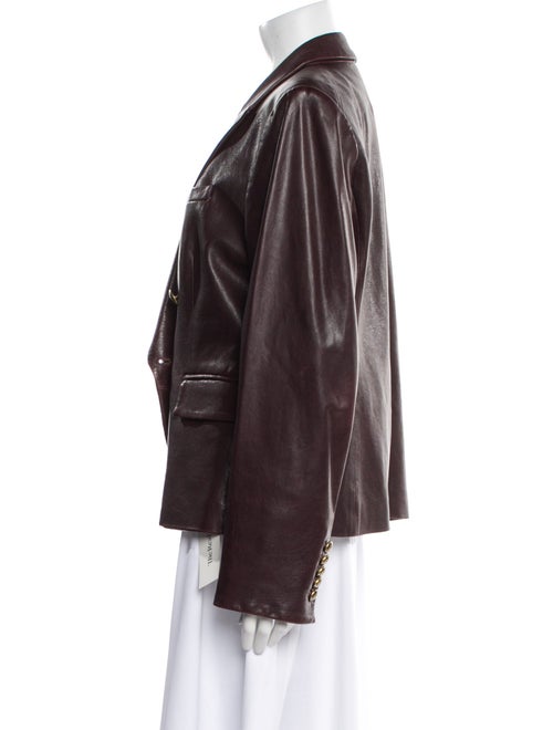 Veronica Beard Lamb Leather Blazer