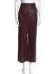 Veronica Beard Lamb Leather Wide Leg Pants
