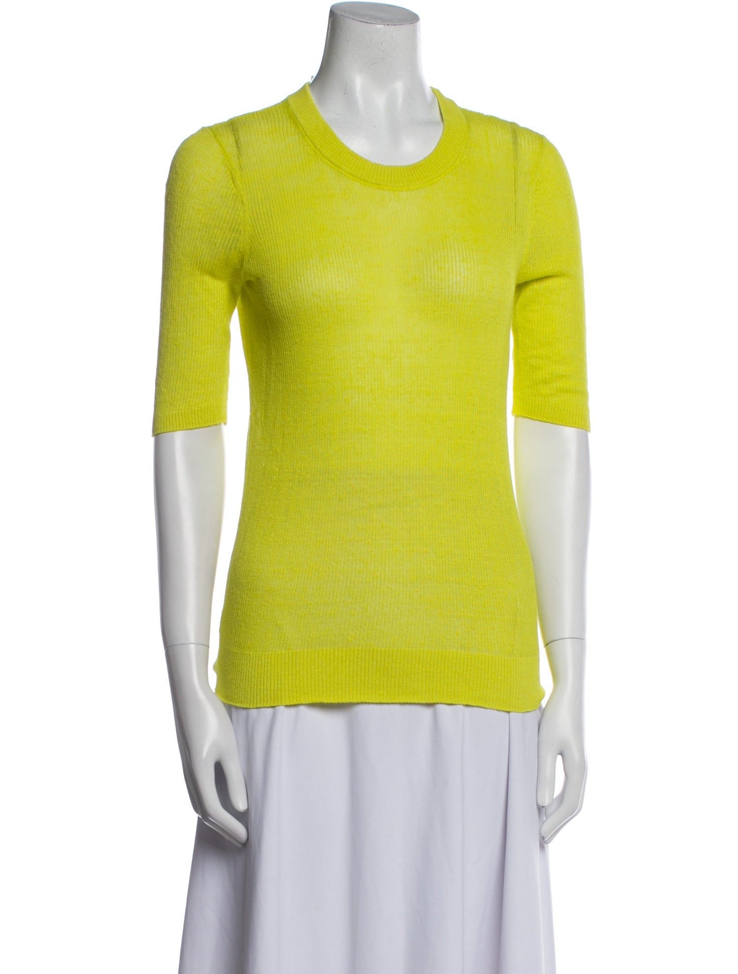 Veronica Beard Linen Scoop Neck Top