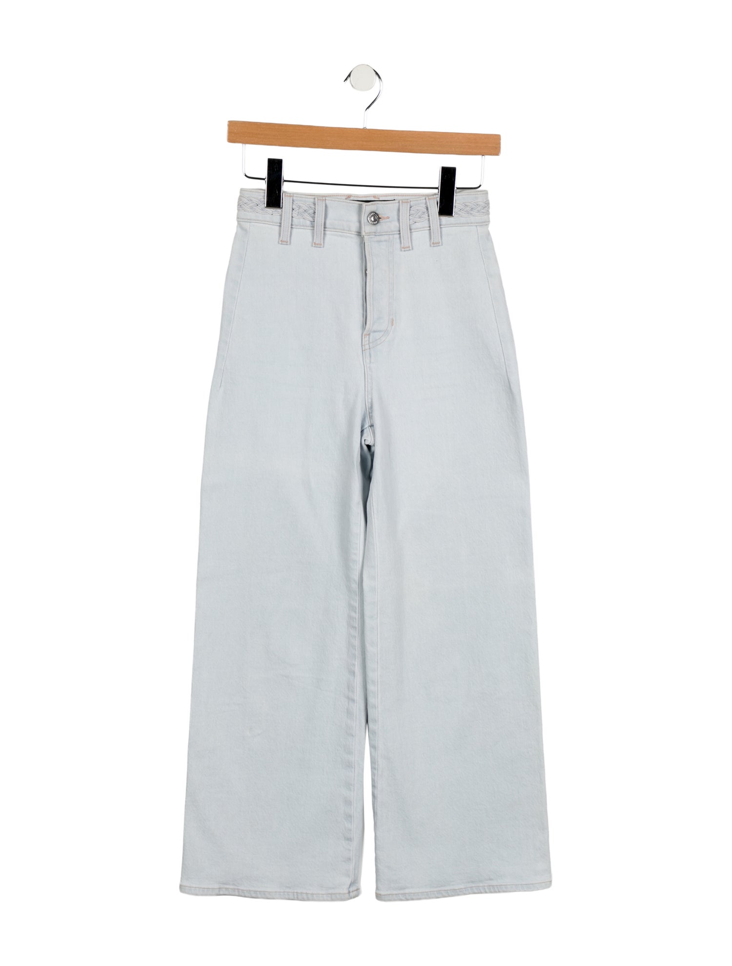 Veronica Beard Mid-Rise Wide Leg Jeans