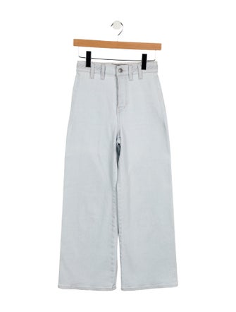 Veronica Beard Mid-Rise Wide Leg Jeans