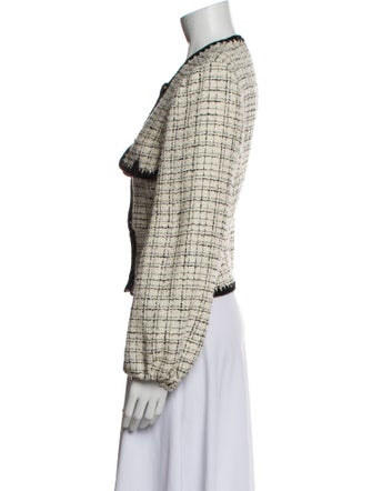 Veronica Beard Tweed Pattern Evening Jacket