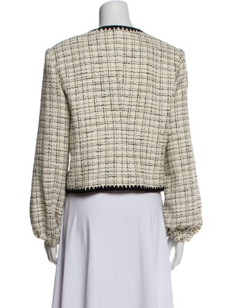 Veronica Beard Tweed Pattern Evening Jacket