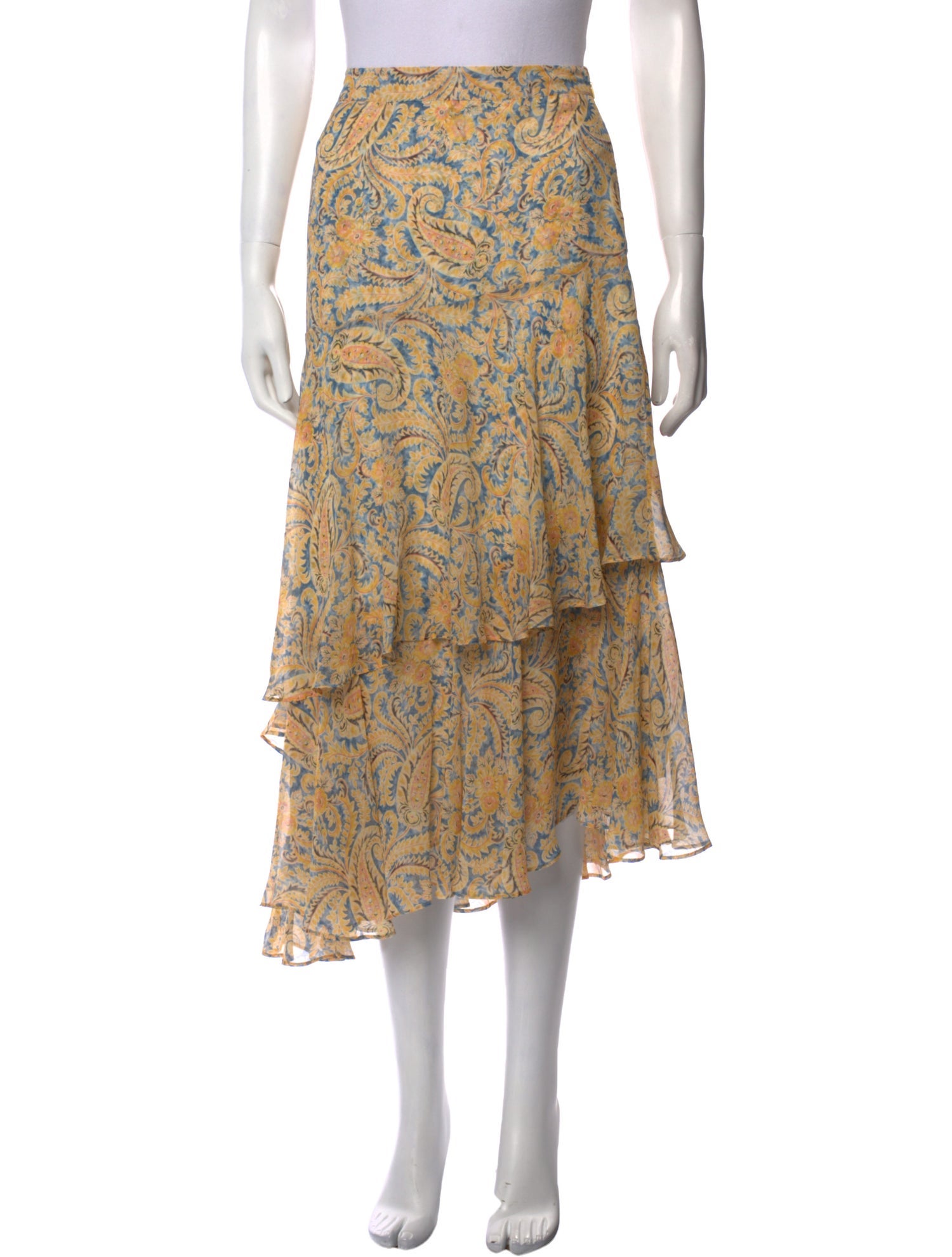 Veronica Beard Silk Midi Length Skirt