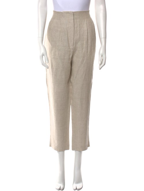 Veronica Beard Linen Straight Leg Pants