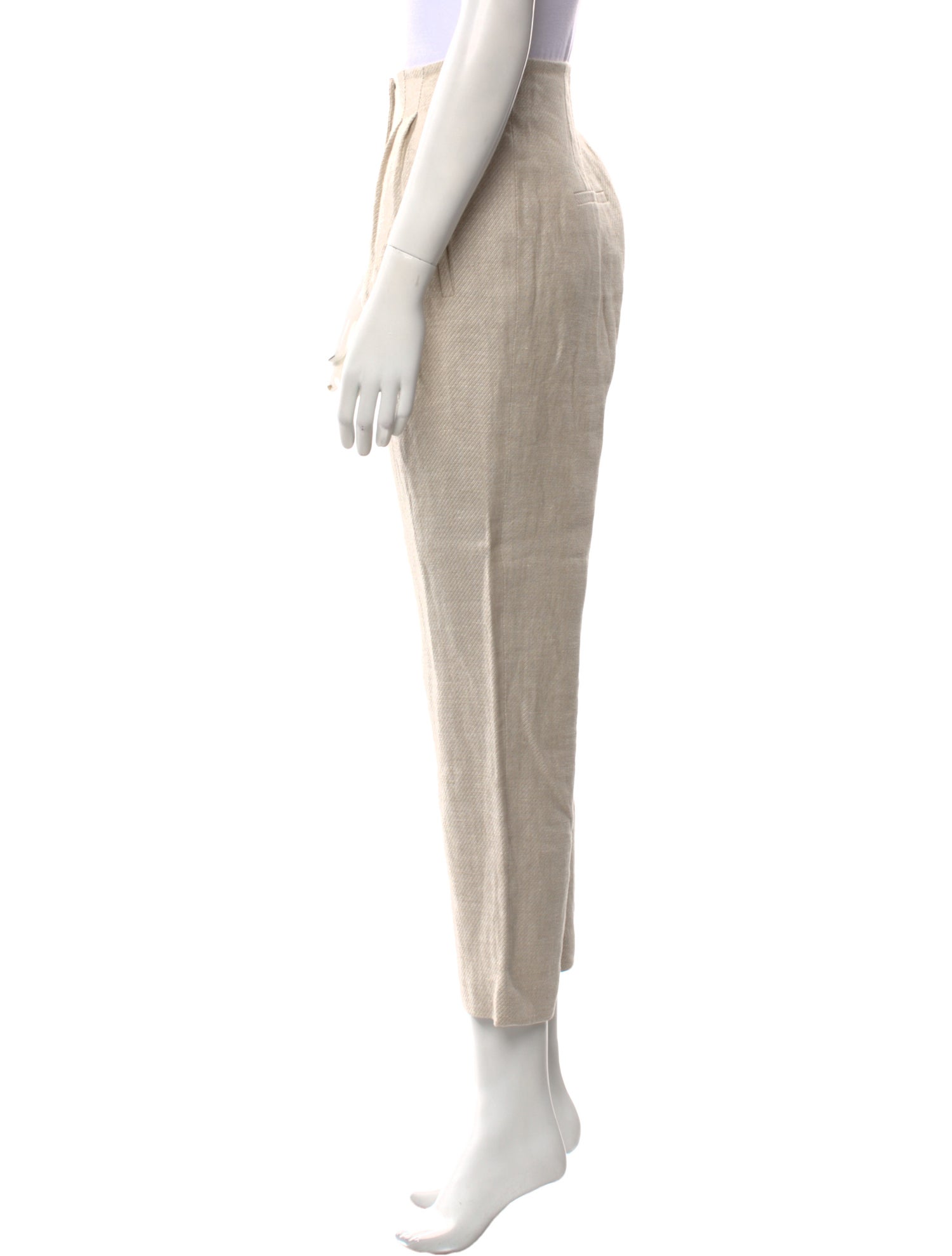 Veronica Beard Linen Straight Leg Pants