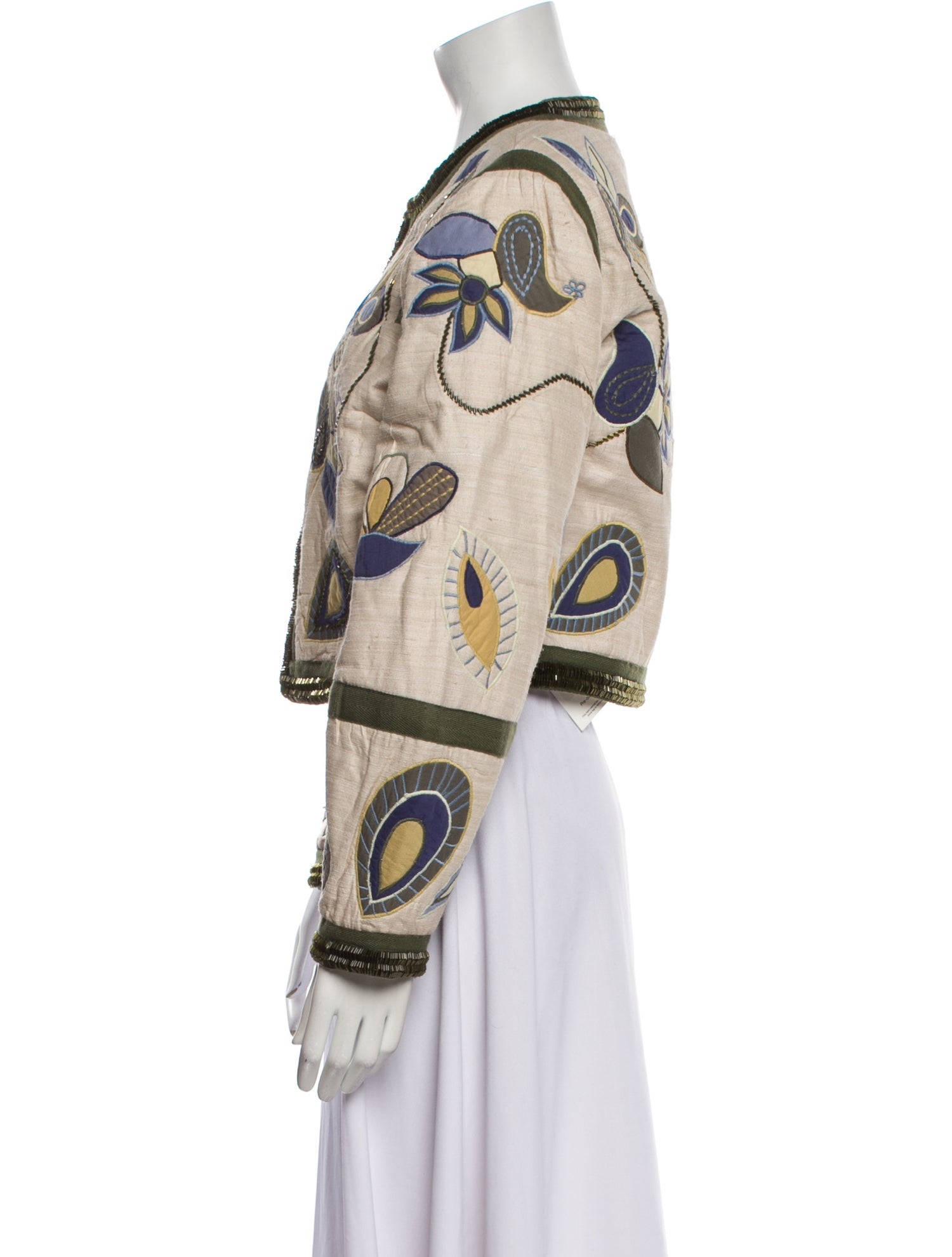 Veronica Beard Silk Printed Evening Jacket