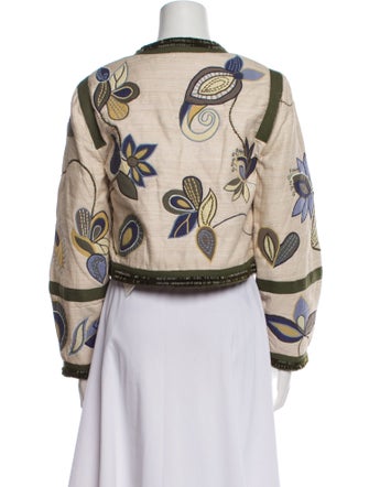 Veronica Beard Silk Printed Evening Jacket