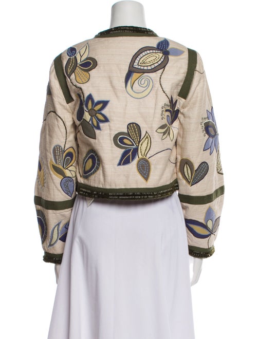 Veronica Beard Silk Printed Evening Jacket
