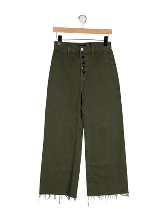 Veronica Beard High-Rise Wide Leg Jeans