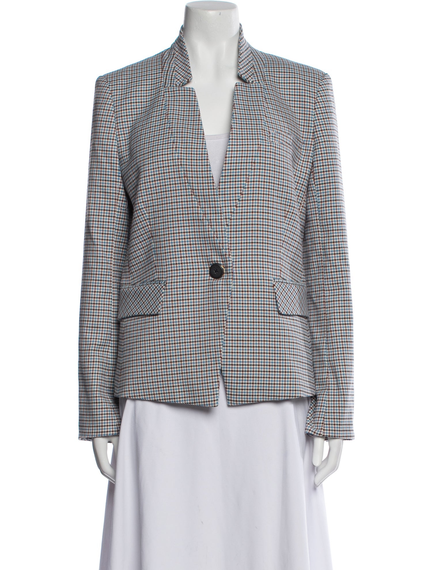 Veronica Beard Houndstooth Print Blazer
