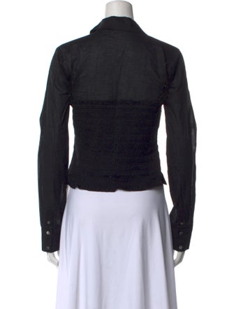 Veronica Beard Long Sleeve Button-Up Top