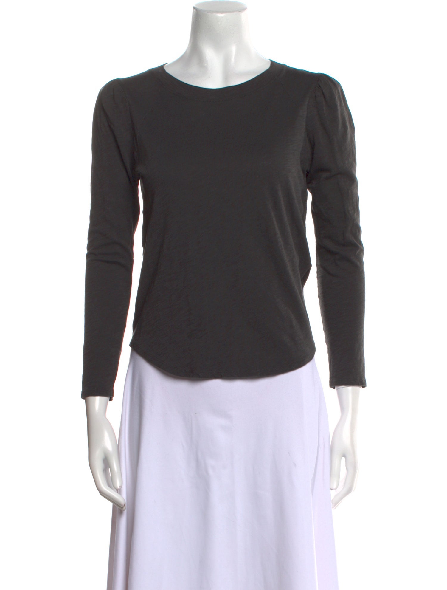 Veronica Beard Bateau Neckline Three-Quarter Sleeve T-Shirt