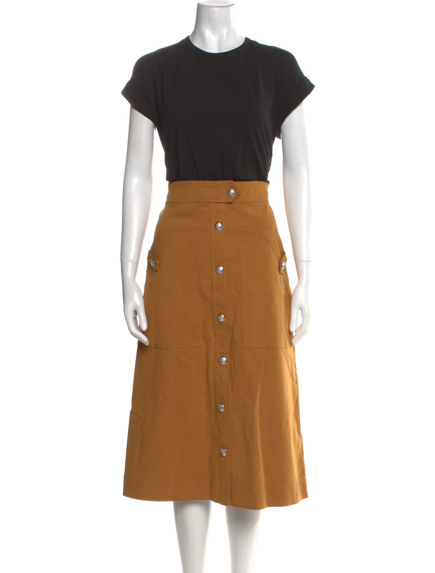 Veronica Beard Crew Neck Midi Length Dress