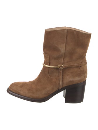 Veronica Beard Suede Western Boots