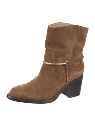 Veronica Beard Suede Western Boots