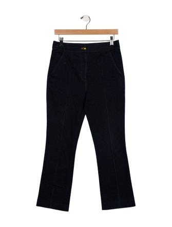 Veronica Beard Mid-Rise Straight Leg Jeans