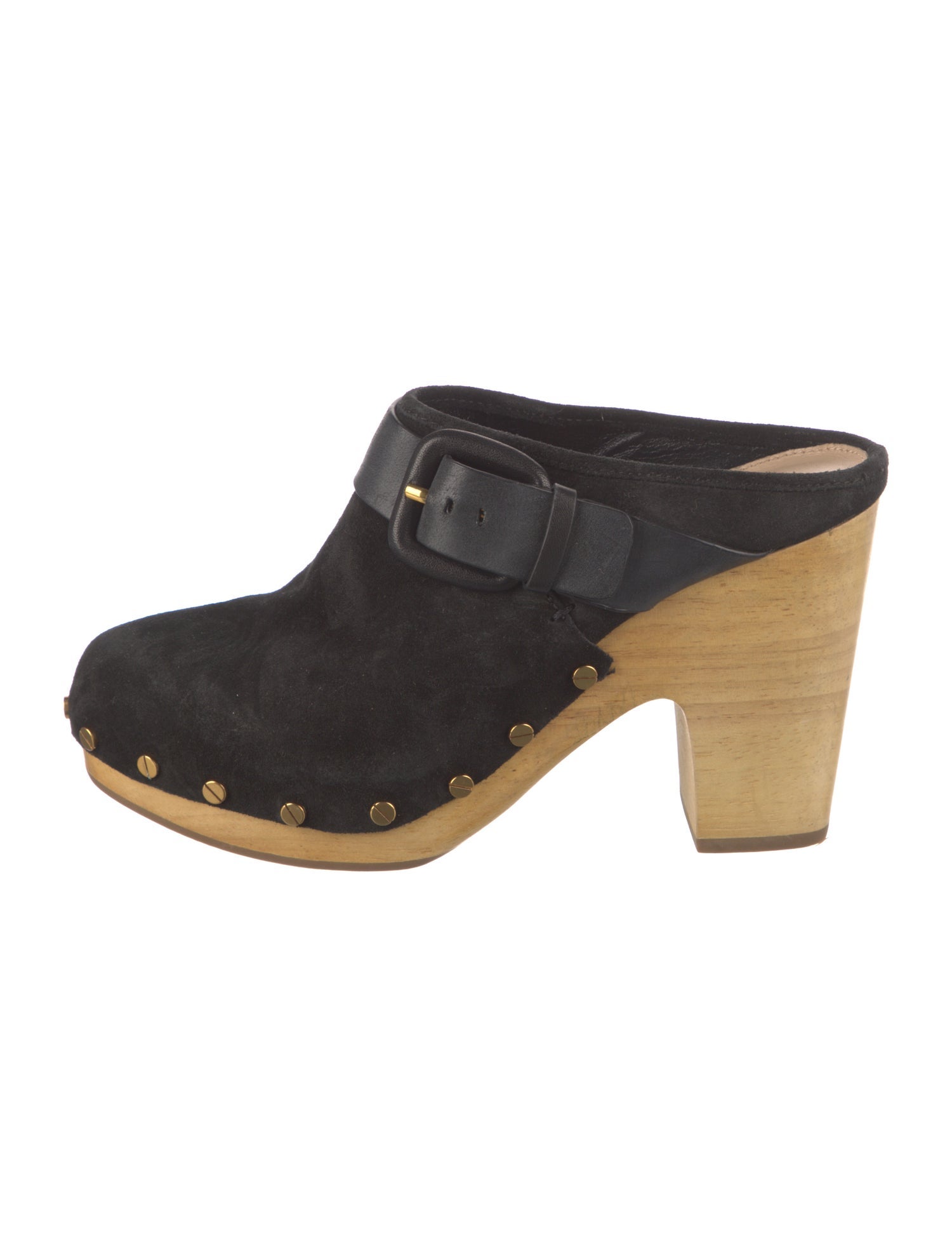 Veronica Beard Suede Studded Accents Slides