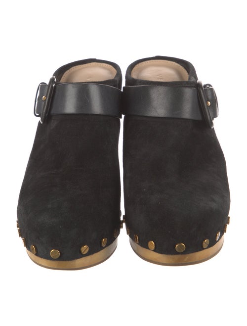 Veronica Beard Suede Studded Accents Slides