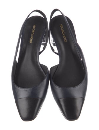 Veronica Beard Leather Slingback Pumps