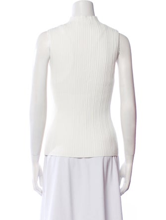 Veronica Beard Mock Neck Sleeveless Top