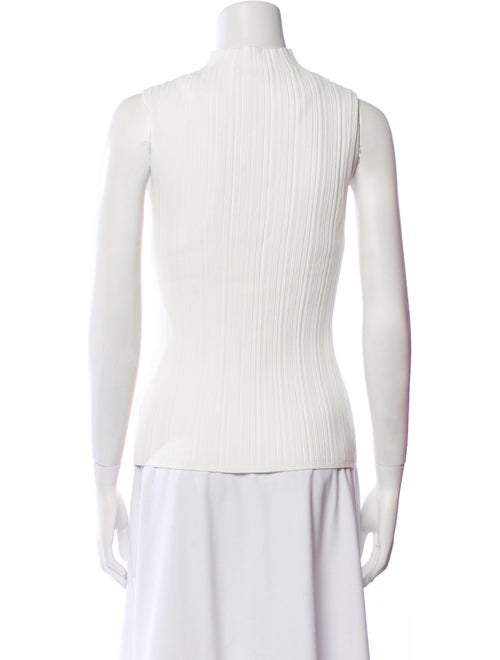 Veronica Beard Mock Neck Sleeveless Top