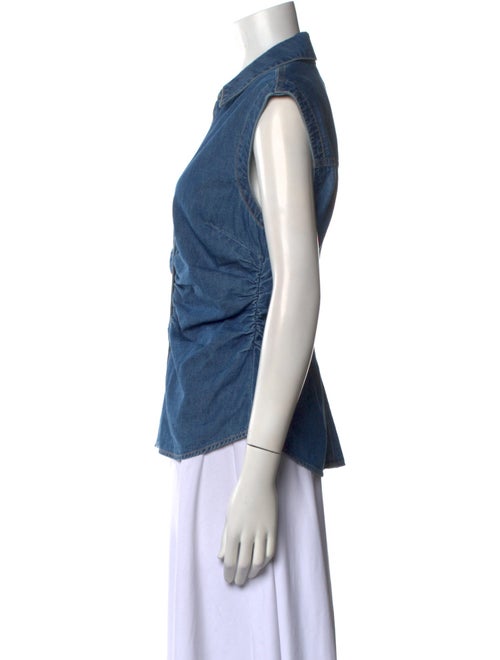 Veronica Beard Sleeveless Button-Up Top