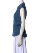 Veronica Beard Sleeveless Button-Up Top