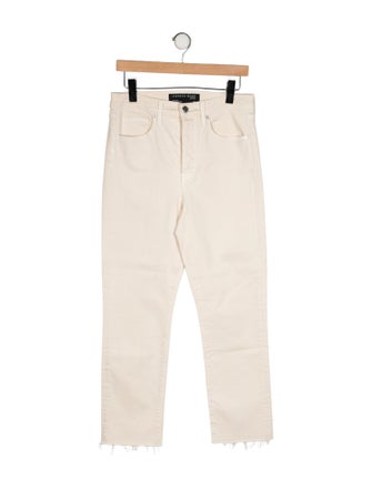 Veronica Beard High-Rise Straight Leg Jeans