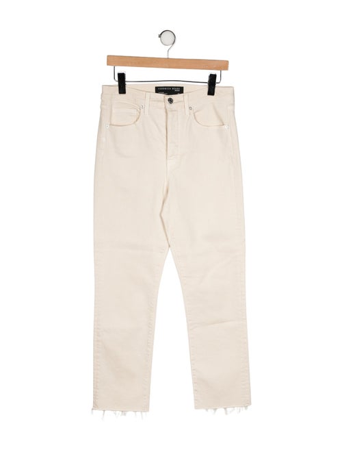 Veronica Beard High-Rise Straight Leg Jeans