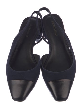 Veronica Beard Suede Slingback Flats
