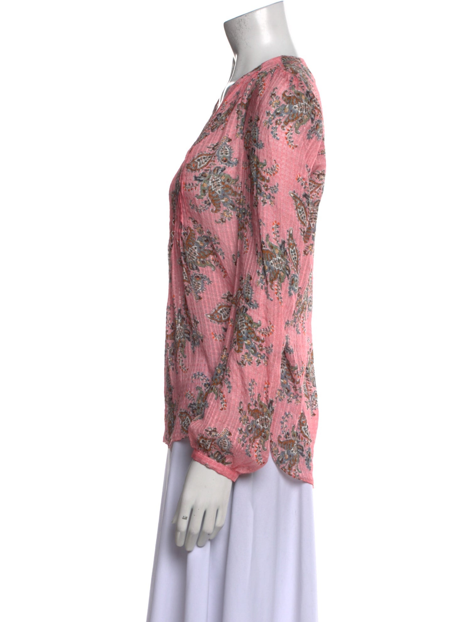 Veronica Beard Silk Floral Print Blouse