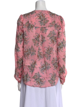 Veronica Beard Silk Floral Print Blouse