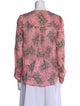 Veronica Beard Silk Floral Print Blouse