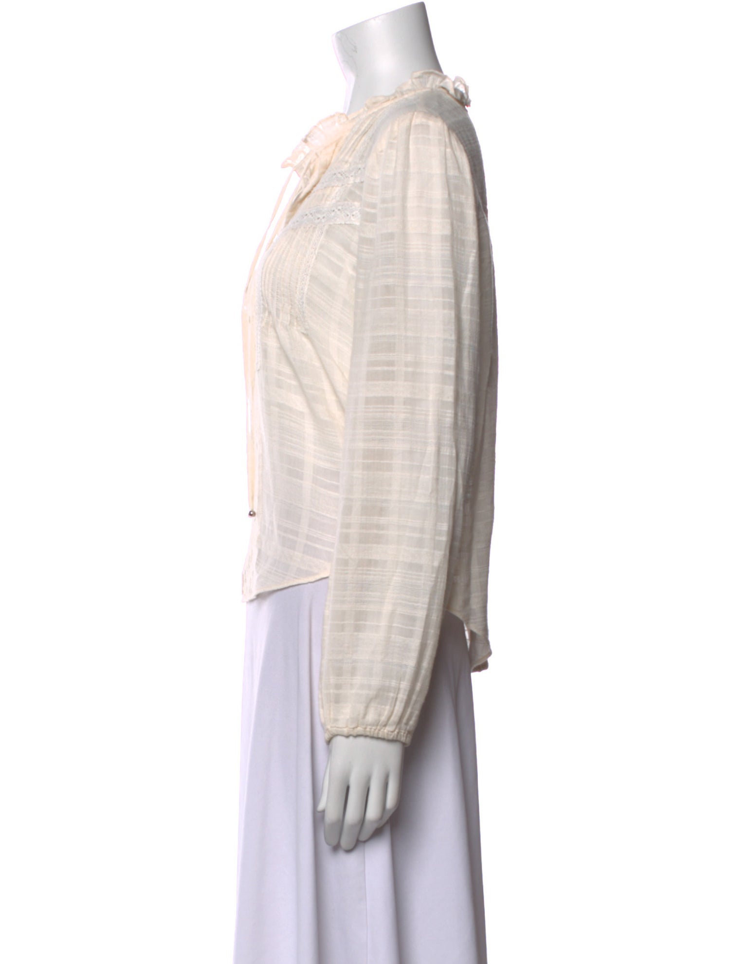 Veronica Beard Striped V-Neck Blouse