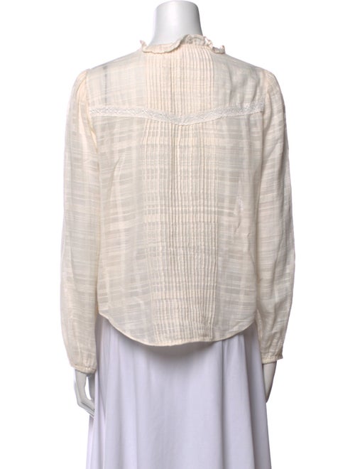 Veronica Beard Striped V-Neck Blouse