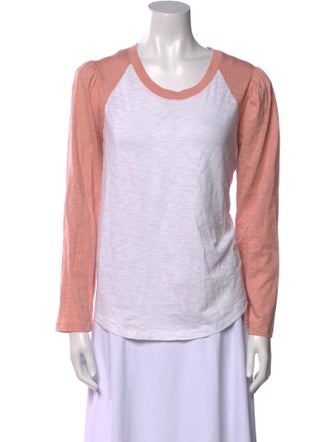 Veronica Beard Scoop Neck Long Sleeve T-Shirt